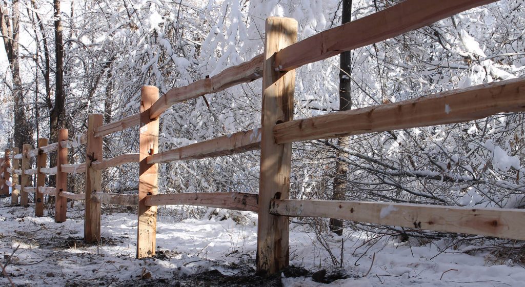 Split rail fence Provo City
